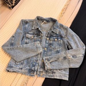 Free People Blue Denim Jacket